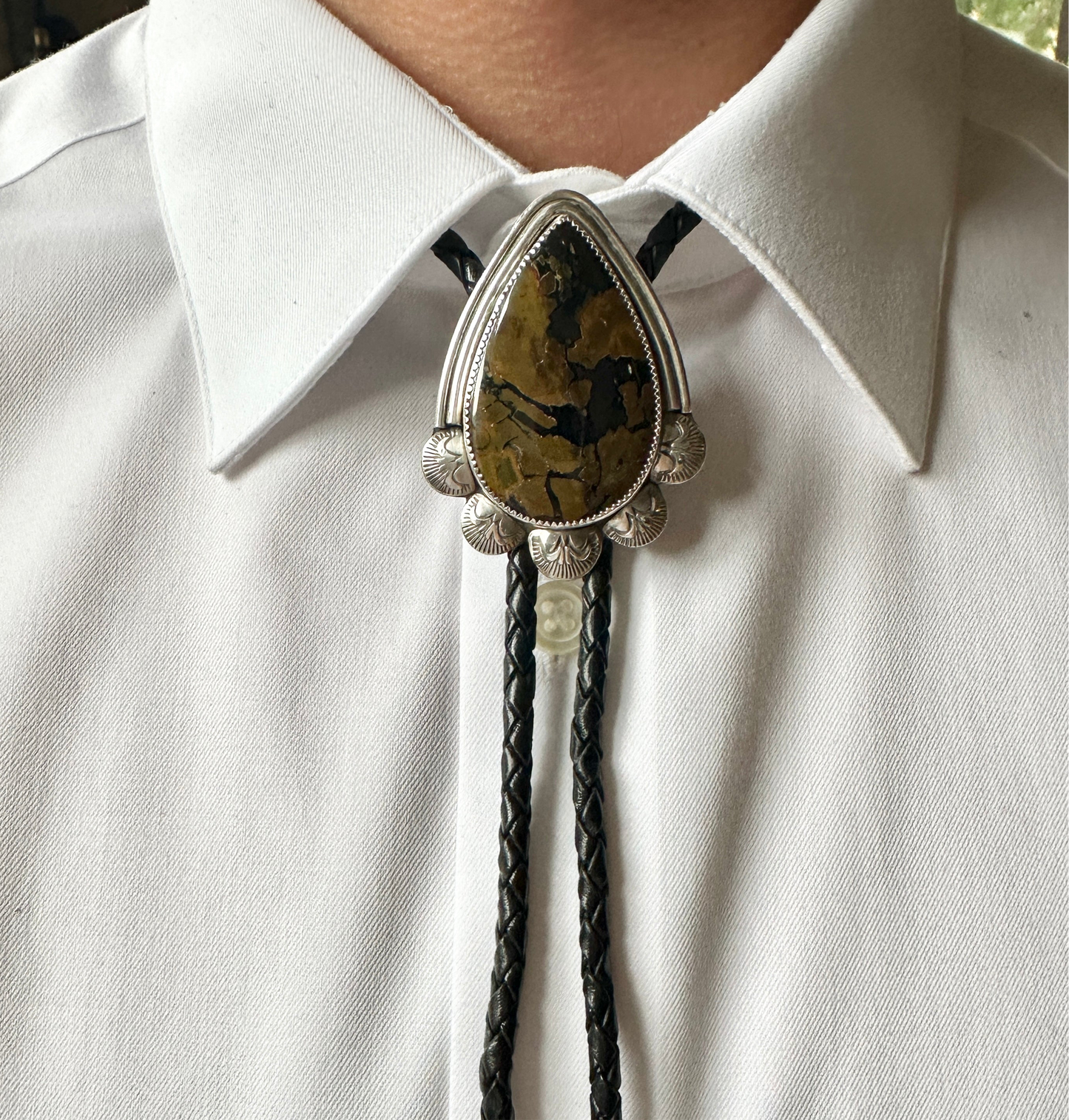 Leafy Whiskey Creek Jasper Bolo