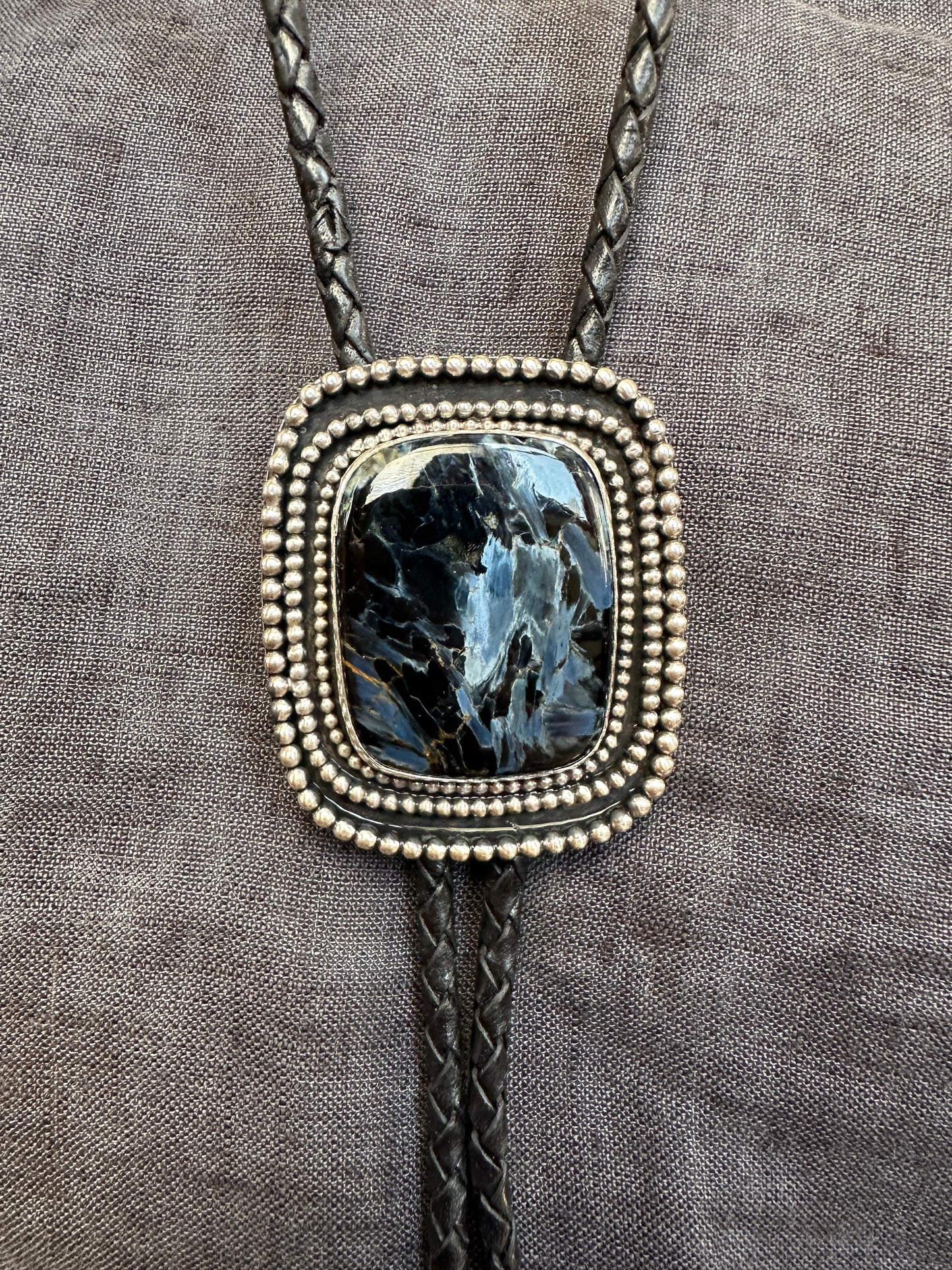 Beaded Pietersite Bolo