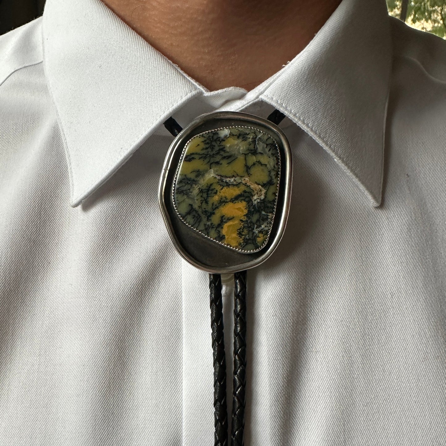 Meandering Dendritic Opal Bolo