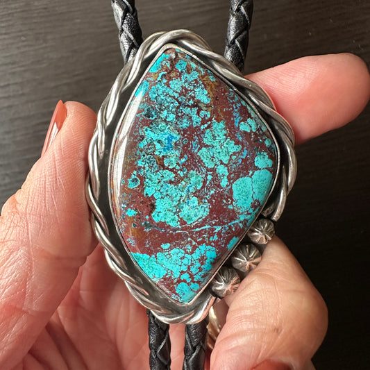 Studded Shattuckite Bolo