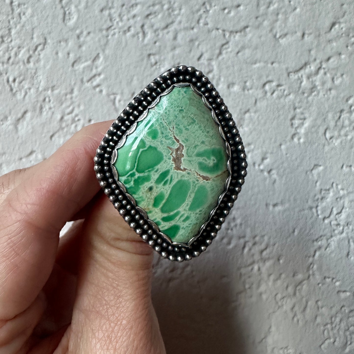 Large Oceanic Variscite Ring