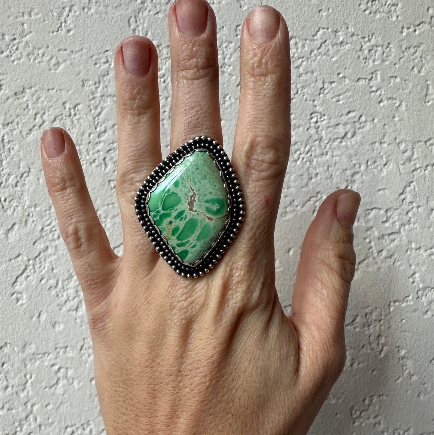 Large Oceanic Variscite Ring