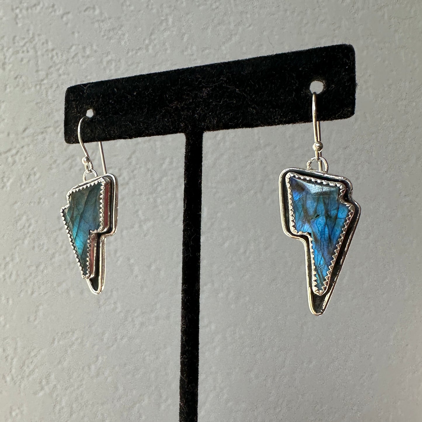 Dripping Labradorite Earrings